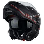 G-MAC Glide Evo Flip Front Motorcycle Helmet (M, Black, Grey, Red)