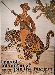 World War I US Poster NTravel Adventure American World War I Marine Corps Recruiting Poster C1918 By James Montgomery Flagg Poster Print by (18 x 24)