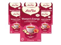 Yogi Tea, Women's Energy, Organic Herbal Tea, Naturally Caffeine Free, Blend of Hibiscus, Angelica Root and Ginger, 6 Packs x 17 Tea Bags (102 Teabags Total)