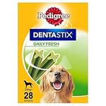 Pedigree Dentastix Fresh, Daily Dental Chews for Large Dogs 25 kg+, 28 Sticks