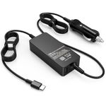 118W USB-C Laptop CAR Charger for Lenovo MacBook Dell HP Pixel Acer Samsung Asus Dell Chromebook Surface Microsoft LG Gram Razer Blade Stealth Google Pixel Universal Type C Power Adapter