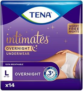 Tena Incontinence Underwear for Women, for Overnight, Large, 14 Count