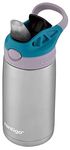 Contigo Kids Stainless Steel Water Bottle with Redesigned AUTOSPOUT Straw, 13 oz, Taro & Juniper