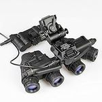 FMA No Function GPNVG 18 Night Vision Goggles Dummy Binoculars NVG Model with L4G24 Plastic Helmet Mount Black Set