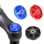 ALEOED Bicycle Front Fork Cap Suspension Cover Aluminum Alloy Air Gas Shoulder Cover Valve Protector Parts for Mountain Bike Road Bike MTB(Black)