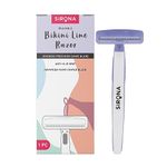 Sirona Bikini Razor for Women | Japanese Precision Shave, Nono-Blade Technology | For Irritation Free Shaving for Bikini Line | Chromium & PTFE-Coated | No Cuts | Safe & Hygiene – Pack of 1