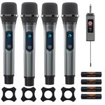 DIGIMORE UHF Wireless Microphone with Rechargeable Receiver and Mic System for House Parties, Outdoor Party, Singing, Classroom (Four Channel Cordless) (D-360)