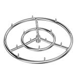 Skyflame 18 Inch Round Stainless Steel Fire Pit Jet Burner Ring, High Flame