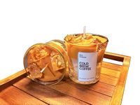 Dry Season Cold Brew Coffee Scented Candle Jar| Scented Candles with Chocolate Aromatic Fragrance 50hrs Plus Burn Time | Coffee Candle Unique Gift | Home Décor 320gm