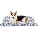 VANKEAN Dog Crate Mat, Reversible Dog Crate Pad (Cool & Warm), Machine Washable Pet Sleeping Mats for Small to XXX-Large Dogs and Cats