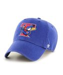 47 Toronto Blue Jays Mens Womens Cooperstown Clean Up Adjustable Strapback Royal Blue Hat with Vintage Team Color Logo, Royal Blue, One Size