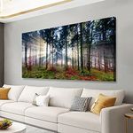 Tree Pictures Canvas Wall Art for Living room Bedroom or Bathroom Wall Decor,Forest Wall Art Print Paitnings for home Decor,Nature Waterproof Stretched Ready to Hang-20x40inches