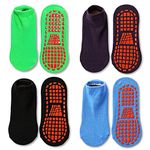 Non Slip Kids Trampoline Socks Anti Skid Slipper Socks with Grippers for Toddler Children Teenagers Grip Socks for Boys Girls