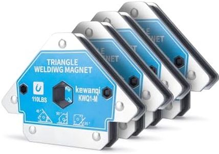110 LB Welding Magnets Clamp Sets-4 Pieces of Magnetic Welding Holder 110 LBS Holding Power Welder Tools and Accessories