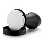 Normcore 51mm Espresso Tamper - Spring-Loaded Tamper – Barista Tools - Barista Coffee Tamper with Anodized Aluminum Tamper Stand Holder – Stainless Steel Flat Base, Black