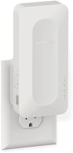 NETGEAR WiFi 6 Range Extender (EAX17) - AX3000 Dual-Band Wireless Signal Booster & Repeater (up to 3.0 Gbps Speed) - Add up to 1,500 sq. ft., 20 Devices - WPA3 Security, One WiFi Name