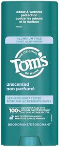 Tom’s of Maine Unscented Natural Deodorant for Women and Men, Aluminum Free, 92g