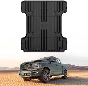 LASFIT 6FT4 Truck Bed Mat for Ram 1500 2002-2018 & 2500/3500 2002-2025 & 1500 Classic 2019-2024 (6.4 FT/76.3 inches) NOT for Optional Rambox, All Weather Custom Fit TPE Truck Bed Liner