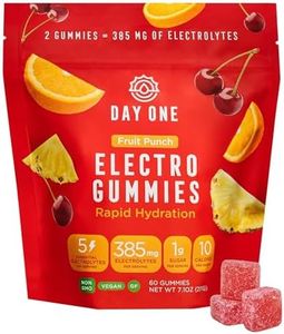 Electrogummies Fruit Punch - Electrolyte Gummies with 385mg of 5 Essential Electrolytes - Hydration Alternative to Powders, Tablets, Chews - For Runners, Endurance Sports, Everyday Use - 60 Gummies