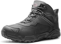 NORTIV 8 Men's Waterproof Hiking Boots Lightweight Mid Ankle Trekking Trails Outdoor Boots,Size 8.5,Black,JS19001M