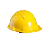 Climax Polyethylene 6-point Safety Helmet - Professional Work Hard Hat (Yellow)