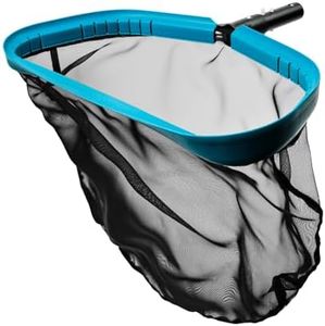 POOLWHALE Pool Skimmer Net Rake, Aluminum Frame Deep Nylon Net, Ultra Fine Mesh Pool Nets for Cleaning Leaves, Debris & Swimming Pool Skimming