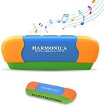 Harmonica for Kids, 16 Hole C Key Blues Harmonica, Early Education Musical Toys for Beginners, Students, Adult, Party Favors, Birthday Christmas (Blue)