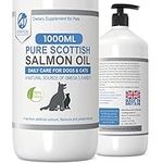 Petastical Pure Scottish Salmon Oil for Dogs Cats Pets Horses Ferrets | Fish Oil with a Natural Source of Omega 3,6,9 for Coat, Skin, Heart, Brain, Joint (1 Litre)