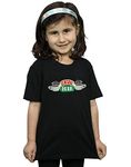 Absolute Cult Friends Girls Central Perk T-Shirt Black 12-13 Years