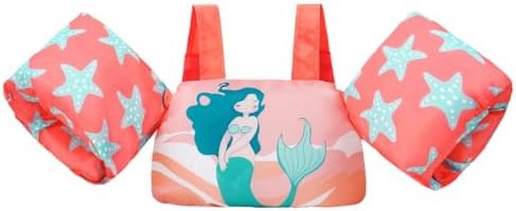 Gogokids Kids Swim Vest, Toddler Floaties for 20-50 lbs/2-6 Years Old Girls and Boys, Float Swimwear with Shoulder Strap