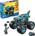 MEGA Hot Wheels Monster Trucks Building Toy Playset, Mega-Wrex With 187 Pieces, 1 Micro Action Figure Driver, Gift Ideas For Kids Age 5+ Years