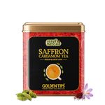 Golden Tips Saffron Cardamom Exotic Robust CTC Chai 250 Gram