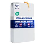Utopia Bedding Premium Waterproof Mattress Encasement Double Bed (135 x 190 x 30 cm), Zippered Mattress Protector, Bed Bug and Dust Mite Proof Mattress Cover, White