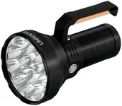 W322 Brightest Flashlight 58000 Lumens,Super Bright Flashlight with 16 pcs Cree XHP50.3 LEDs,High Powered Flash Light Long Beam 1715 Meters,Most Powerful Light for Caving,Search,Rescue and Hunting.