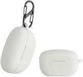 kwmobile Case Compatible with Sony WF-1000XM5 Case - Silicone Cover Holder for Earbuds - White