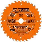 CMT 272.165.36H ITK PLUS FINISH SAW BLADE HW 165X1.7X20(+15,87) Z=36 ATB+SHEAR