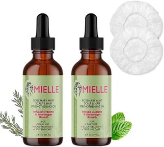 Rosemary Mint Hair Oil, Pack of 2, with Masole Shower Caps