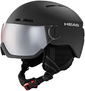 Head Knight Casco de Esqui, Unisex Adultos, Negro, M/L