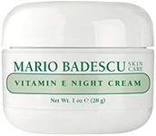 Mario Badescu Vitamin E Night Cream, Anti Wrinkle Face Cream for Dry or Sensitive Skin, Facial Skin Care Infused with Ultra-Rich Skin-Softening Oils, 1 Oz