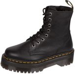 Dr. Martens Unisex Jadon Iii 8 Eye Pisa Leather Boot, Black, UK 4/US M5W6