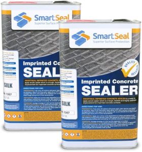 Smartseal Imprinted Concrete Sealer - SILK/WET LOOK - Easy To Apply Driveway Sealer - Durable Protection Outdoor Concrete Sealer for Patterned Imprinted Concrete Driveways and Patios - (2 x 5 Litre)