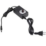 DHRUVPRO Adapter, AC-DC Adapter 3-12V 2A Motor Speed Controller with Adjustable Power US Plug