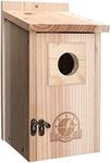 SISTERBIRD Bird Houses for Outside 1-1/2" Entrance Hole Cedar Wild BirdHouses Outdoor Decoration Bluebird Wren Swallow Finch Cardinal Assembly Required