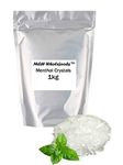 Natural Menthol Crystals Congestion Blocked Nose Relief Cold Flu Aromatherapy Premium Grade Quality! 2kg (2x1kg)