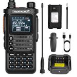 TIDRADIO TD-H8 Ham Radio Transceiver, 2 Way Radio Scanner, VHF Two Way Radio Communication, 10W Rechargeable APP Wireless Programming Dual Band Walkie Talkie (Black), 1 Pack