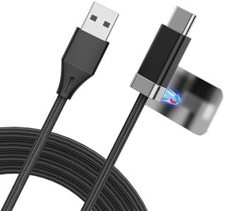 Magtame Magnetic Staycable USB to USB C Cable with Magnetic Holder, 3.3FT USB A to Type C Charger Cable, Fast Charging and Data Sync Cord Tangle Free Compatible with Phone 15 16 Pro Max