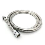 Xcel Home Leakproof Flexible Stainless Steel Anti-Kink Shower Hose with Solid Connector (1.2m Long)