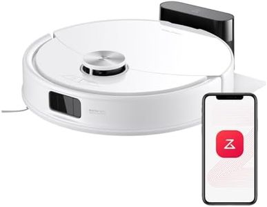 roborock Q10 S5 Saugroboter mit Wischfunktion, 10.000 Pa HyperForce Saugkraft, Dual Anti-Tangle System, Auto Lifting Mopping, Ideal für Tierhaare, Teppiche, Hartböden (Weiß)
