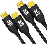 KELink 10K 8K 4K HDMI Cable 5FT 2-Pack, Ultra High Speed HDMI Braided Cord, Supports 4K/120HZ, 8K/60HZ, 48Gbps DTS:X, HDCP 2.2 & 2.3, HDR 10, HDMI 2.1 Cable