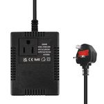 300W Voltage Converter Step Down Power Transformer, UK Plug 220v/240v to 110v/120v Converter, Intelligent Adapter Travel Power Adapter for WIFI, Power Bank, POS Machine